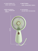 Nouveau ventilateur USB rechargeable, ventilateur de table portable, ventilateur de poche, mini ventilateur électrique portatif