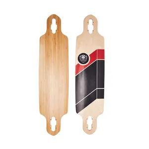 Skateboard à quatre roues personnalisé OEM, Longboard couleur, noyau en bambou, nouveau, vente en gros