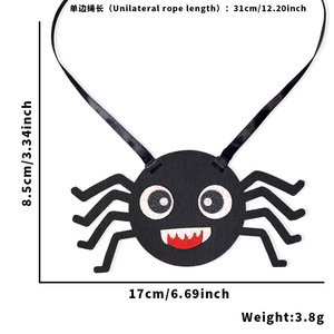 Décoration d'Halloween : oie triangulaire pour porche, écharpe citrouille, costume d'animal pour la Fête des Fantômes, araignée qui couine - Product Image 6