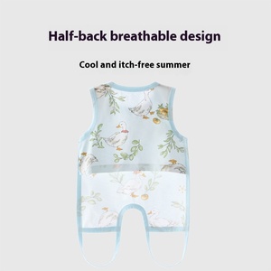 Summer Thin Anti-Cold Sleeping <strong>Vest</strong> <strong>for</strong> <strong>Newborns</strong> Pure Cotton Baby Artifact with Button Closure <strong>for</strong> Baby Sleeping - Product Image 3