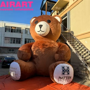Tùy chỉnh Inflatable giáng sinh gấu, Plush Inflatable giáng sinh gấu phim hoạt hình cho hiển thị - Product Image 4