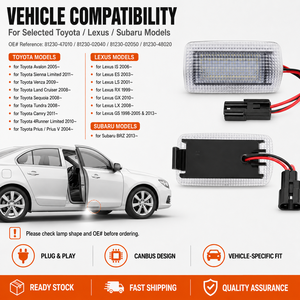 LED del portello di automobile luce di cortesia per Toyota Land Cruiser Camry 4Runner Tundra per <span class=keywords><strong>Lexus</strong></span> IS/ES/<span class=keywords><strong>LS</strong></span>/GS/GX per Subaru BRZ - Product Image 2