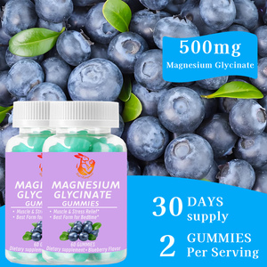 Gummies de Magnésium Glycinate aux Herbes Naturelles Saveur Myrtille OEM ODM pour la Relaxation Nocturne – Compléments de Santé - Product Image 5