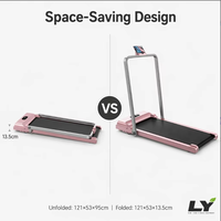 Tapis de marche sous le bureau, tapis de course électrique silencieux 2.0HP, appareil d'exercice portable pour la maison et le bureau
