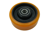 Nouvelle roue de chariot élévateur 125/60/4K PU, capacité de charge 1500 kg, roulement à billes, pour chariot à palettes électrique Linde T20sp, référence 0009933803