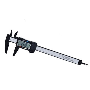 नई आगमन 150mm 6 इंच एलसीडी डिजिटल इलेक्ट्रॉनिक कार्बन फाइबर Vernier कैलिपर गेज माइक्रोमीटर मापने उपकरण - Product Image 6
