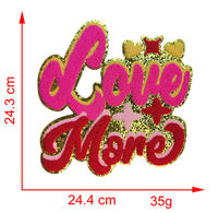Serviettes de la Saint-Valentin en gros, patchs en tissu brodés, designs personnalisés, patchs brodés, accessoires vestimentaires
