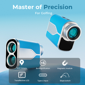 Telémetro Láser 900 m 7X para Golf y Caza, Mini Medidor de Velocidad y Altura, GPS para Golf - Product Image 1