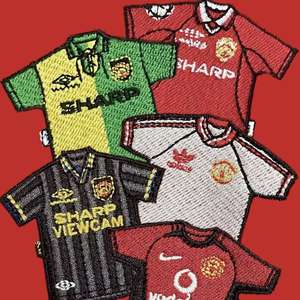 Camisetas de Fútbol del Manchester <span class=keywords><strong>United</strong></span> de Ronaldo 07-08 # Camiseta Retro Vintage del Manchester <span class=keywords><strong>United</strong></span> Número 7 con Nombre y Número Personalizados - Product Image 1