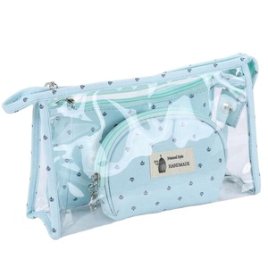 3 in 1 PVC <b>Makeup</b> <b>Bag</b> Travel Organizer Transparent Cosmetic <b>Bag</b> - Product Image 1