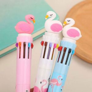 Creative Stationery Ten-<b>Color</b> Cartoon Student Multi-<b>Color</b> Retractable Ballpoint <b>Pen</b> Girly Heart Back-To-School - Product Image 3