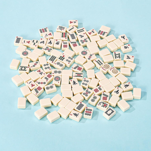 Tuiles de Mahjong Américaines Modernes de Luxe en Acrylique de Haute Qualité, 166 Tuiles Blanches de 1,2 Pouce, Pliables, Écologiques et Portables, pour la Vente en Gros - Product Image 6