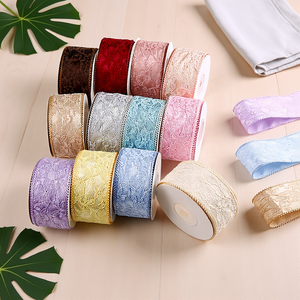 ديبيشير HD015 خمر طبقة مزدوجة الدانتيل حزام الثلج قبعة القش صندوق هدايا القوس DIY إكسسوارات الشعر - Product Image 5