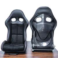 Siège sport GZYLC pour RECARO Pole Position pour voitures de course General Motors, cadre stable en fibre de verre brillante et carbone, voitures modifiées