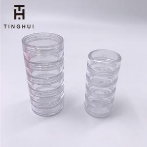 10G/5g Stackable Round <b>Plastic</b> Containers 5/3 Layer <b>Bead</b> Storage Jars for Nail Art Glitters Seed <b>Beads</b> - Product Image 1