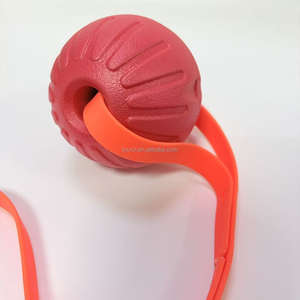 Pelota de Juguete para Mascotas de Color Sólido, Clásica, Ecológica, de Espuma, con Cuerda, Lujosa, Suave, Resistente y Duradera - Product Image 2