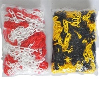 Poteau d'avertissement multicolore 6mm/8mm/10mm pour connecter la chaîne en plastique blanche et rouge pour la file d'attente.