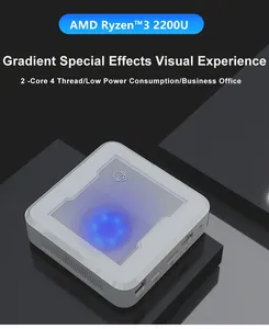 Thiết kế mới <span class=keywords><strong>Mini</strong></span> PC với AMD Ryzen 3 2200u Octa Core Bộ vi xử lý DDR4 NVMe SSD wifi5 bt4.2 RX Vega 10 đồ họa cho chơi game - Product Image 6
