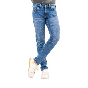 คุณภาพสูง 100% S-XXL ผ้าฝ้าย/Spandex เด็กเสื้อผ้าผู้ชาย Jean SLIM FIT ตรงกระโปรงขายส่ง Biker กางเกงราคาถูกกางเกงยีนส์ - Product Image 2