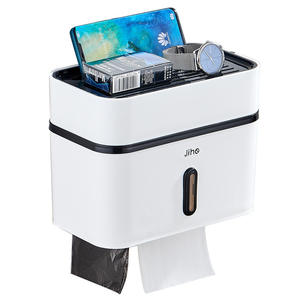 Porte-papier toilette mural Morning Dew, rectangulaire, sans perçage, support à papier moderne - Product Image 1