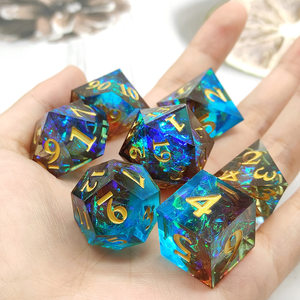 Hộp Sọ Giáng Sinh D & D RPG <span class=keywords><strong>Set</strong></span> D20 D6 Đa Diện Nhựa Xúc Xắc Hình Vuông Với Cạnh Sắc Nét Tùy Chỉnh Cho <span class=keywords><strong>Pathfinder</strong></span> Dungeons Dragons - Product Image 5