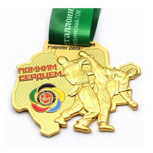WD Médaillon personnalisé personnalisé <span class=keywords><strong>judo</strong></span> karaté boxe finition sportive médaille en métal avec ruban - Product Image 6