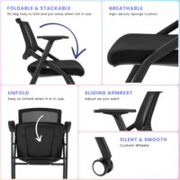 Chaise de bureau rotative moderne Appui-tête réglable Conception de maille Durable Métal Acier Aluminium Mousse Utilisation de bureau d'affaires à domicile