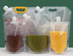 Semi di soia, fagioli mung, fagioli rossi di mais macinato, condimenti di riso miglio sacchetti di imballaggio trasparente sacchetti di imballaggio con manico - Product Image 1