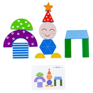 Blocchi con motivo in legno <span class=keywords><strong>Shadow</strong></span> Matching Puzzle jigsaw Puzzle games - Product Image 2