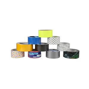 Waterproof Packaging Pe Coating Cotton Cloth Duck Tape Heavy Binding Colored Pvc Cloth Grip Tape