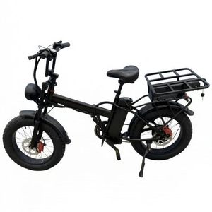 Bicicleta eléctrica de carga plegable de 20*4 pulgadas con baterías de litio duales de 48V 15AH y frenos de disco duales - Product Image 2