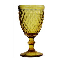 Gobelet en verre à pied violet-bleu sophistiqué pour anniversaire, fête, cadeau, décoration, gobelet décoratif en diamant, vaisselle de bar élégante