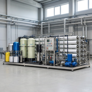 Planta de Ósmosis Inversa para Agua de Mar con Capacidad de 10000L/Hora, Sistema de Tratamiento de Agua por Ósmosis Inversa con Bomba y Panel de Control - Product Image 1