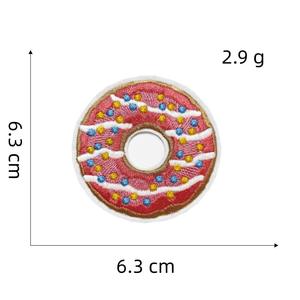 Delicioso Donut tela hierro en parches pegado colorido bolsa Decoración Ropa rasgado reparación parche - Product Image 4