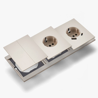 Interruptores y Enchufes de Pared WESA Ultrafinos con Botón Pulsador EU 1/2/3 Vías, Enchufe de Alimentación de 1 Vía, Combinación Libre, Diseño Moderno de Lujo