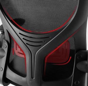 <span class=keywords><strong>Silla</strong></span> de <span class=keywords><strong>Oficina</strong></span> Ergonómica Moderna Más Vendida, con Respaldo de Malla, <span class=keywords><strong>Brazos</strong></span> Fijos, Altura Ajustable, Soporte Lumbar, Giratoria y Suave - Product Image 4