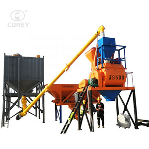 Centrale à béton compacte Corey HZS25 à haut rendement avec silo à ciment et convoyeur à vis pour projets de construction - Product Image 3