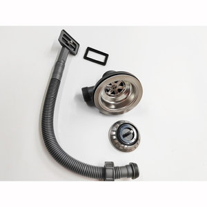 Évier de cuisine moderne de luxe en acier inoxydable de 114 mm de diamètre extérieur Égouttoir de trop-plein en céramique - Product Image 3