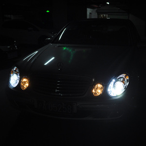 2002-2009 <span class=keywords><strong>Benz</strong></span> <span class=keywords><strong>W211</strong></span> E-CLASS <span class=keywords><strong>E200</strong></span> E240 E280 E300 E350 phares de voiture 35W nouveau boîtier noir 6000K température de couleur - Product Image 4