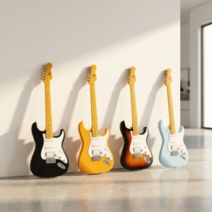 Chitarra Elettrica OEM Cinese di Alta Qualità, H-S-S, Lucida, Professionale, con Top in Pioppo e Manico in Acero - Product Image 5