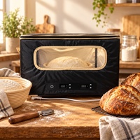 Boîte de fermentation électrique portable pour pâte à pain, pliable, avec contrôle numérique de la température