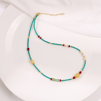 Ensemble de bijoux en pierre œil de chat, aventurine naturelle, perles, collier et bracelet vintage réglables, cadeau idéal pour les femmes, anniversaire