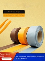 Nouveau gaine thermorétractable circulaire basse tension 2x pour applications énergies renouvelables (Orange, Brun-Gris) 1 KV pour travaux électriques ferroviaires