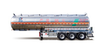 3 Akslı Yakıt Tankı Semi Treyleri 13 Ton Akslı Çok Bölmeli Sıvı Petrol Tankeri Kamyon Treyleri Dizel Taşımacılığı İçin