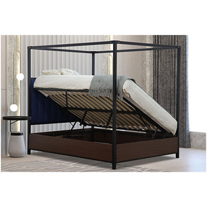 BELGRAVIA Contemporary Metal Postal Ottoman <b>Bed</b> <b>Frame</b> Single King <b>Queen</b> <b>Sizes</b> Home Use Underbed Storage Steel Bedroom Modern - Product Image 1