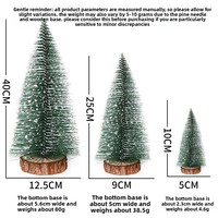 Mini sapin de Noël artificiel en PVC, ornement de bureau, bricolage, aiguilles de pin enneigées, décoration intérieure pour les fêtes, maison et bureau