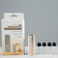Diffuseur de parfum de voiture sans eau SCENTA, mini nébuliseur de parfum USB avec 4 huiles essentielles pour voiture, ensemble d'huiles parfumées, vente en gros OEM