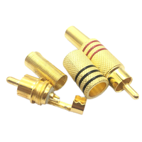 Connecteur RCA mâle plaque or 1P AV pour PC Audio vidéo bricolage pièces de soudage