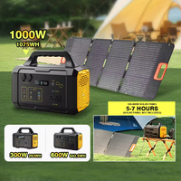 Batterie de stockage portable au lithium-fer XHY personnalisable tout-en-un 300W 600W 1000W rechargeable, adaptable aux panneaux solaires