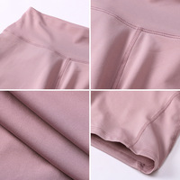 OEM Damen Einfarbige Yoga-Shorts Vierwege-Stretch Hochelastisch Eng Anliegend Schnelltrocknend Atmungsaktiv Antibakteriell
